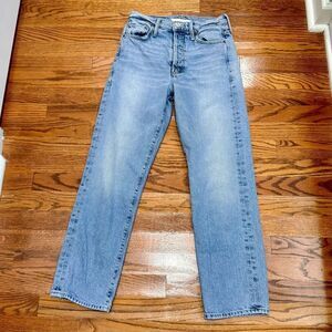 Mother the Huffy Flood Cropped Jeans in Mercy Wash. size 24.